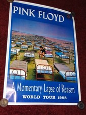 PINK FLOYD - MOMENTARY LAPSE OF REASON original Poster and ticket 90 x 64 cm