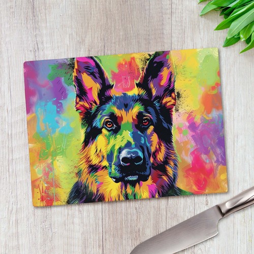 German shepherd pop art dog - pop,
