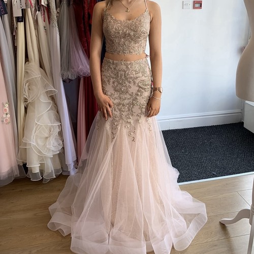 Blush pink two piece lace - blush, two-piece
