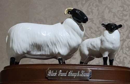 Beswick rare black - faced, sheep