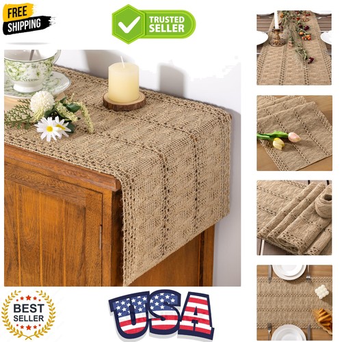 Boho table runner fall - table,