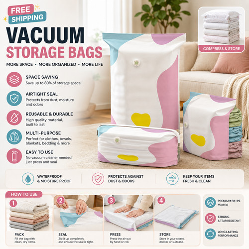 Pump vacuum storage - vacuum, bags