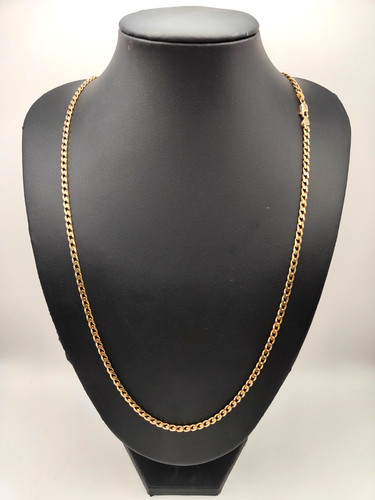 Solid 9ct yellow gold curb - 9ct,