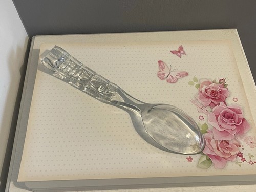 Vintage spoon pressed glass - spoon,