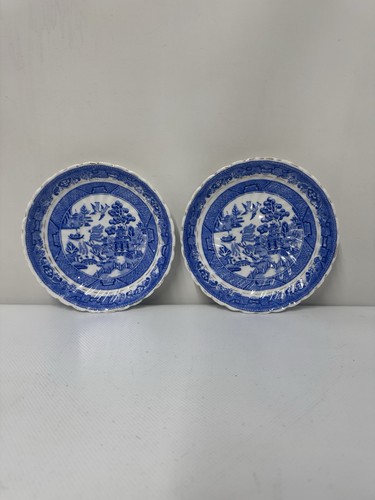 Pair vintage blue - pair, white