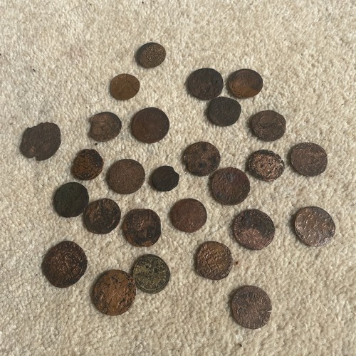 Antique dutch coin copper - coin,