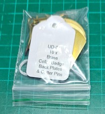 10 x Brass Cap-Collar Badge