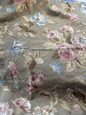 Vtg Brown Floral Upholstery