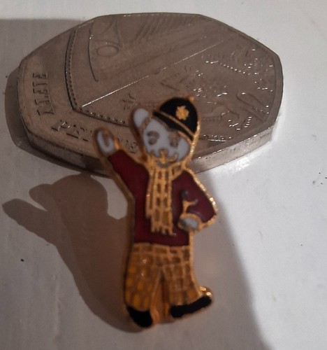 Rupert bear pin - bear,
