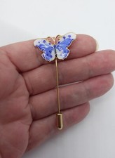 Gold Tone Blue And White