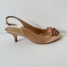 Phase Eight Nude Blush Pink Alana Kitten Heel Pointed Shoes Size 6 Worn Once