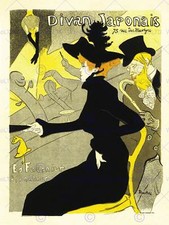 CULTURE CAFE CONCERT JAPANESE PARIS TOULOUSE-LAUTREC VINTAGE POSTER 920PY