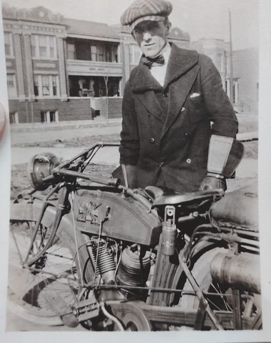Vintage motorcycle excelsior - motorcycle,