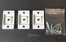 National Hickman steel oblong hinge set for door only for a 35mm door & adjuster