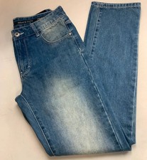 Feraud Jeans 30 W 32 L Blue Stone Monkey Wash 5-Pocket Mid Rise Straight mens