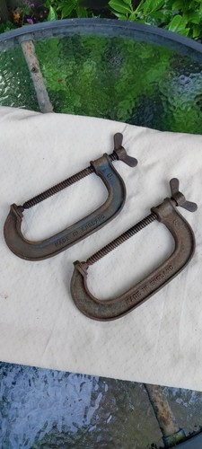 Pair record clamps 6 - g, in