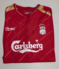 Liverpool Vintage 2005-2006 Reebok Home Shirt 2XL Red Football Soccer Gerrard