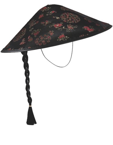 Chinese coolie hat with - coolie,