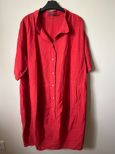 Oska linen dress size - linen, 2