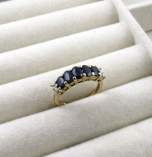 Vintage 9ct Gold Sapphire &