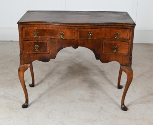 George walnut lowboy chest - george,
