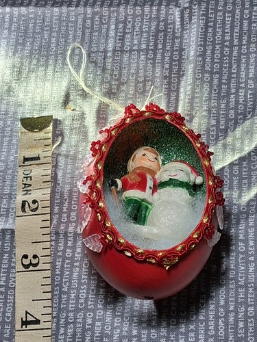 Vintage real goose egg xmas - real,