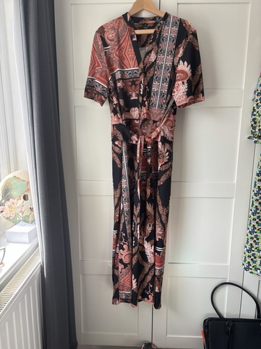 Next black orange paisley - orange,