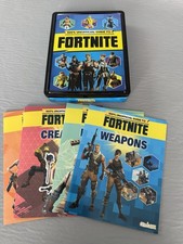 100 % Unofficial Fortnite 4 Books In A Tin Set (NO Stickers) VGC