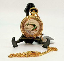 Vintage FRANKLIN MINT POCKET WATCH National Fish & Wildlife Foundation COLLECTOR