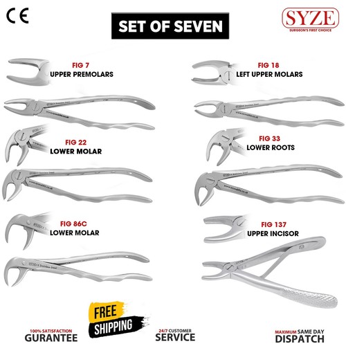 Extraction forceps set dental - extraction,
