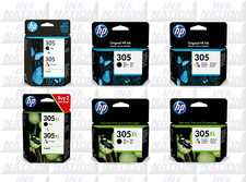 Genuine HP 305 / 305XL / Black / Colour Ink Cartridges For DeskJet 2722e Printer