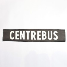 Centrebus bus blind destination Hockley vintage printed tyvek original
