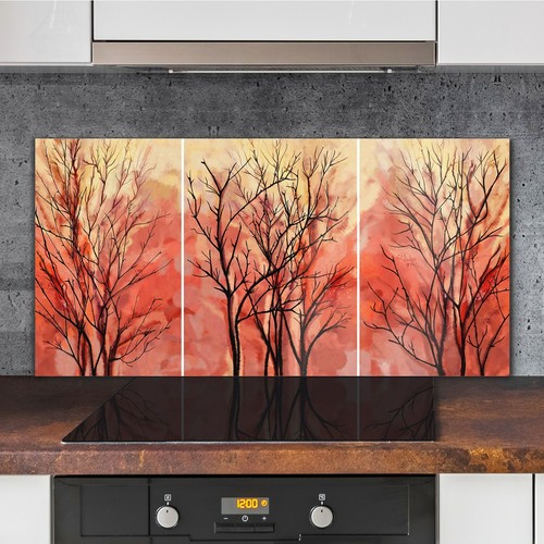 Painting abstract trees - abstract,