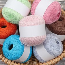 3X50g Soft Wool Lace Knitting & Crocheting Knitting Needles Sweater 11 Colors UK