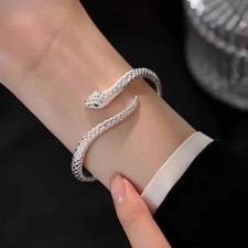 925 Silver Snake Bangle