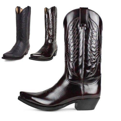 Men leather western cowboy - leather,
