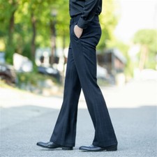 Men Stretch Bell Bottom Pants