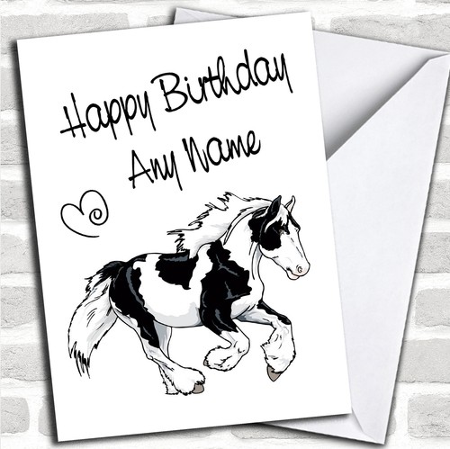 Piebald gypsy vanner - gypsy, horse