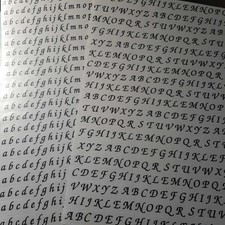 a4 sheet alphabet letter