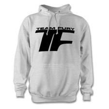 TEAM FURY HOODIE TYSON FURY BOXING HOODY TOP SIGNATURE WEAR BLACK ASH GREY