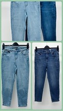 Ex M&S Ladies Lightweight Stretch Denim Cropped/Ankle Skinny Jeans Sizes 8-24