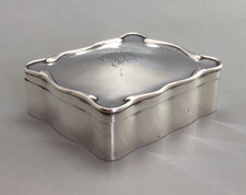 Edwardian Silver Ring Box A &