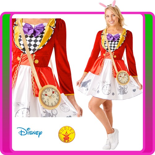 Ladies white rabbit costume - white,