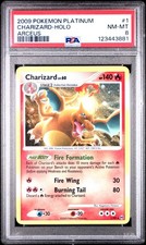 PSA 8 Charizard Platinum Arceus Holo 1/99 NM-MINT Graded Pokemon Card