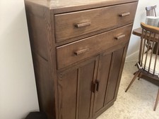 Sideboard Storage Cabinet with 2 Doors and 2 Doors In Oak 