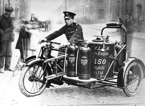 Motorbike fire engine with