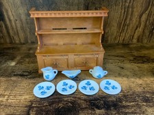 Sylvanian families Rare Welsh dresser ceramics & cabinet immaculate condition ❤️