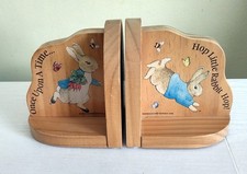 Wooden Peter Rabbit Bookends