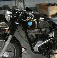 AJS Motorcycle Petrol Tank Gold Stickers, Decals, Transfers.