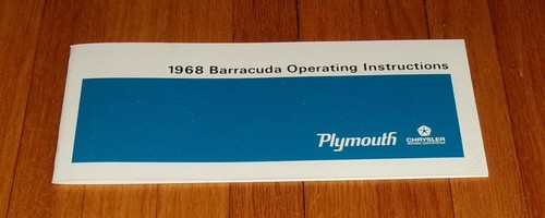 1968 plymouth barracuda owners - 1968,